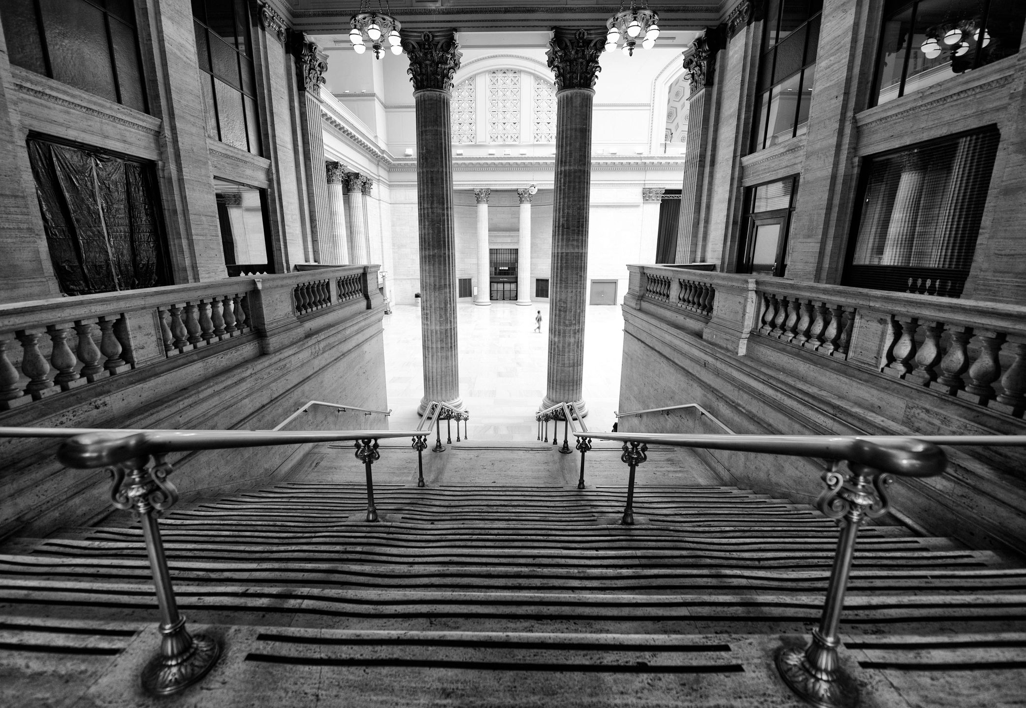 Grand staircase at Chicago Union Station